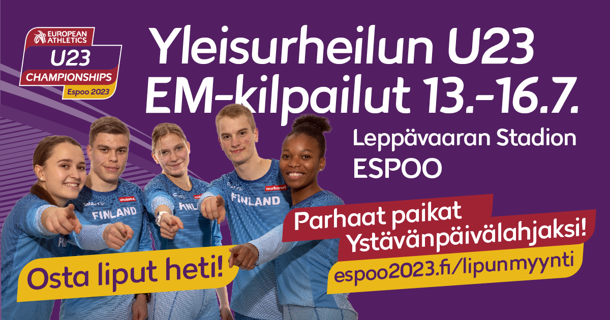 Espoon nuorten EM-kisaliput myynnissä - Parhaat katsomopaikat myydään nyt!  – 